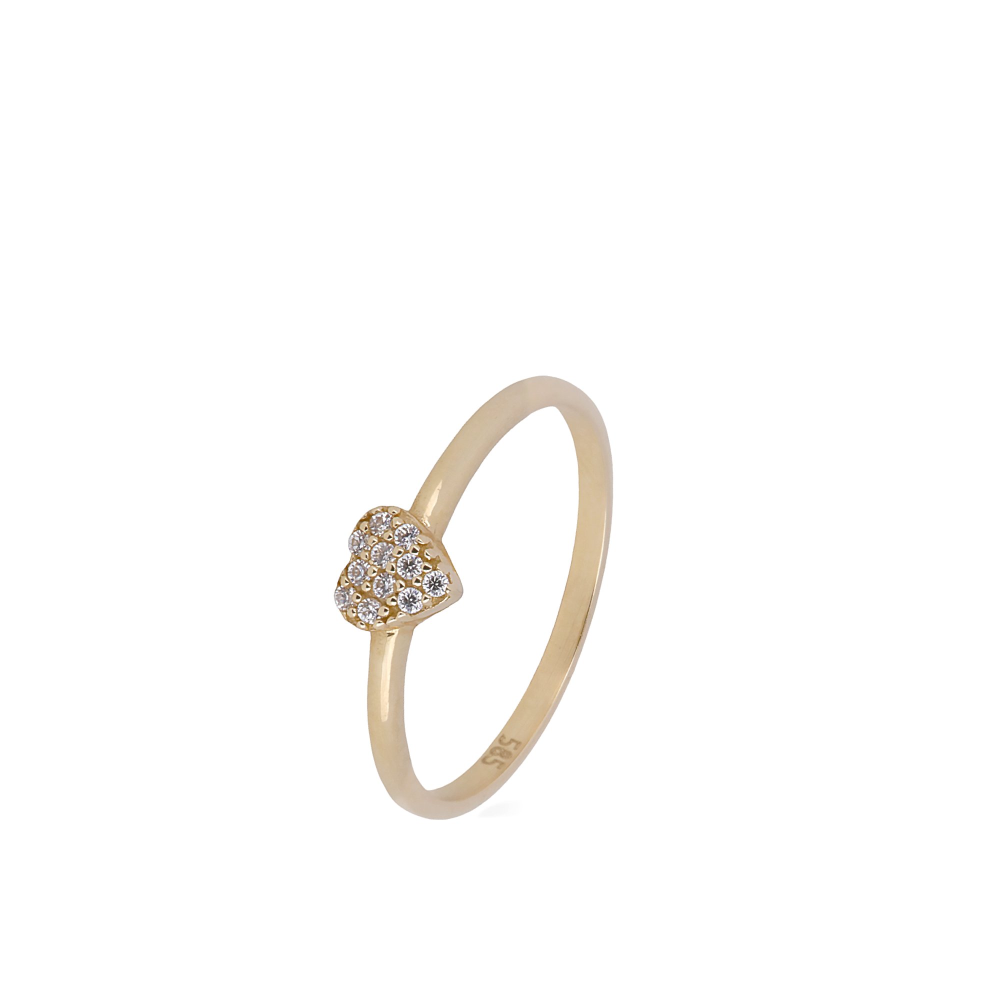 Stone-set Heart Ring