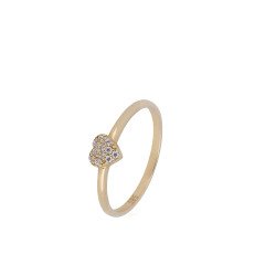 Taşlı Kalp Yüzük