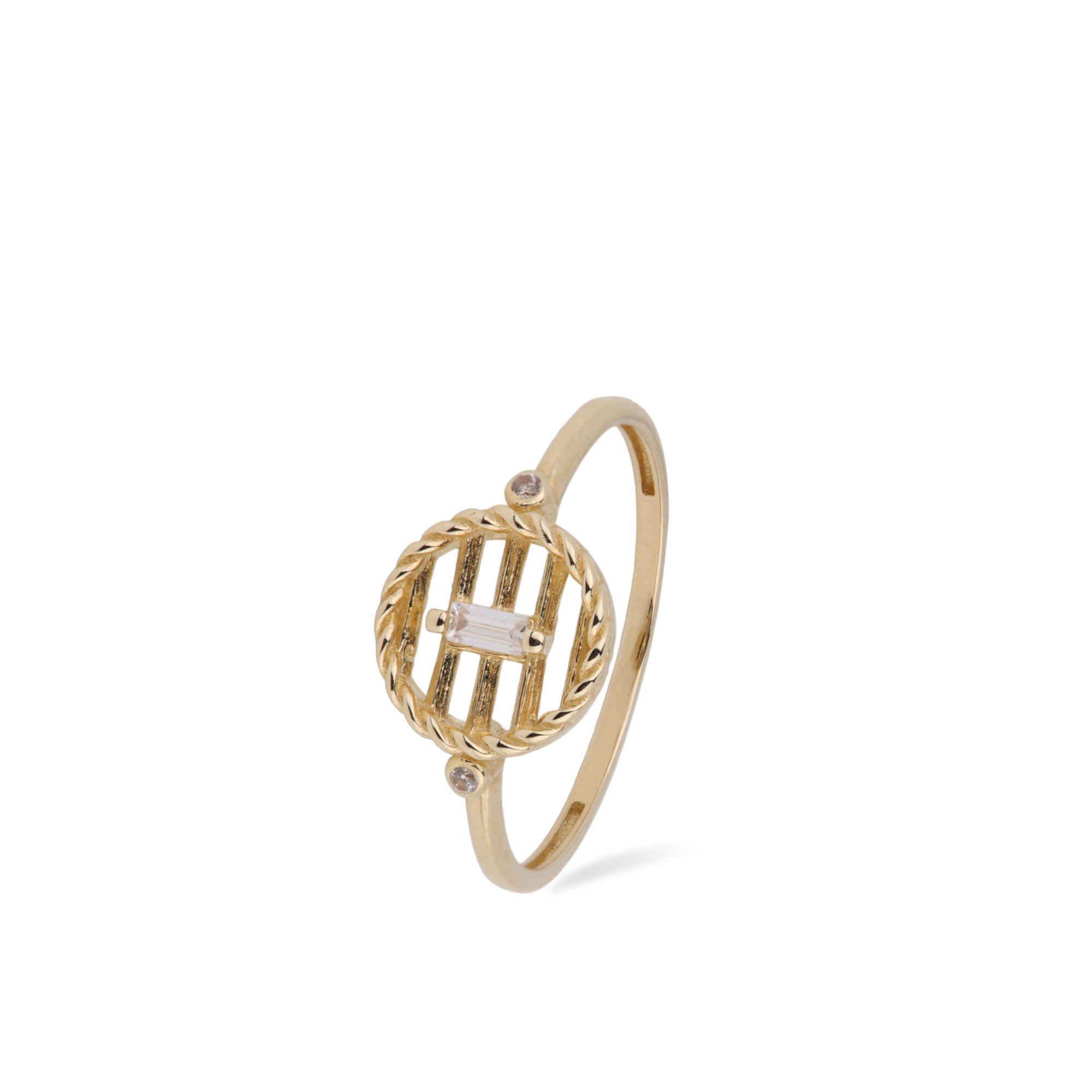 Baguette Hoop Ring