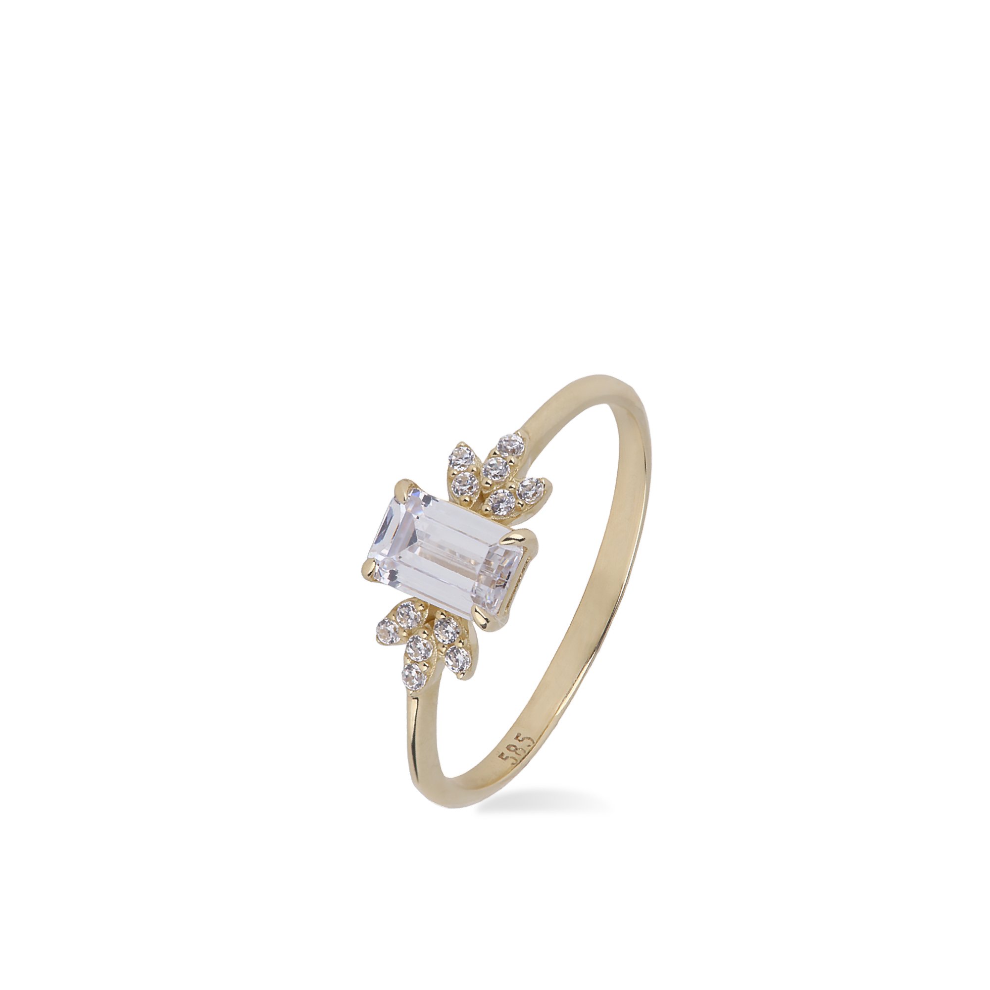 Stone-set Minimal Ring