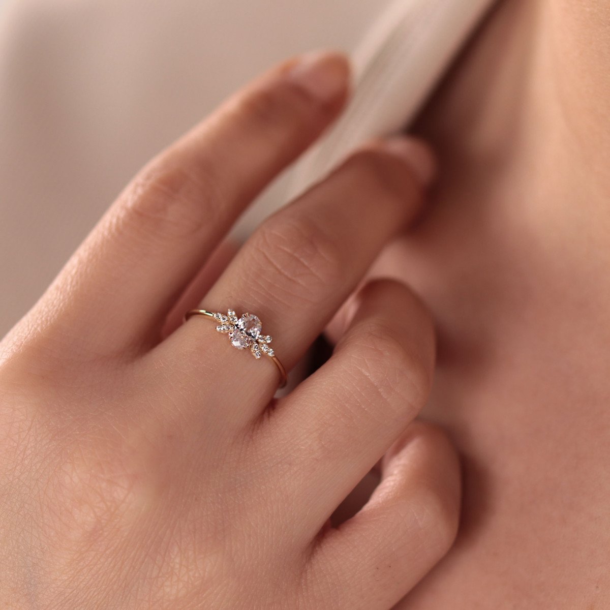 Taşlı Minimal Yüzük