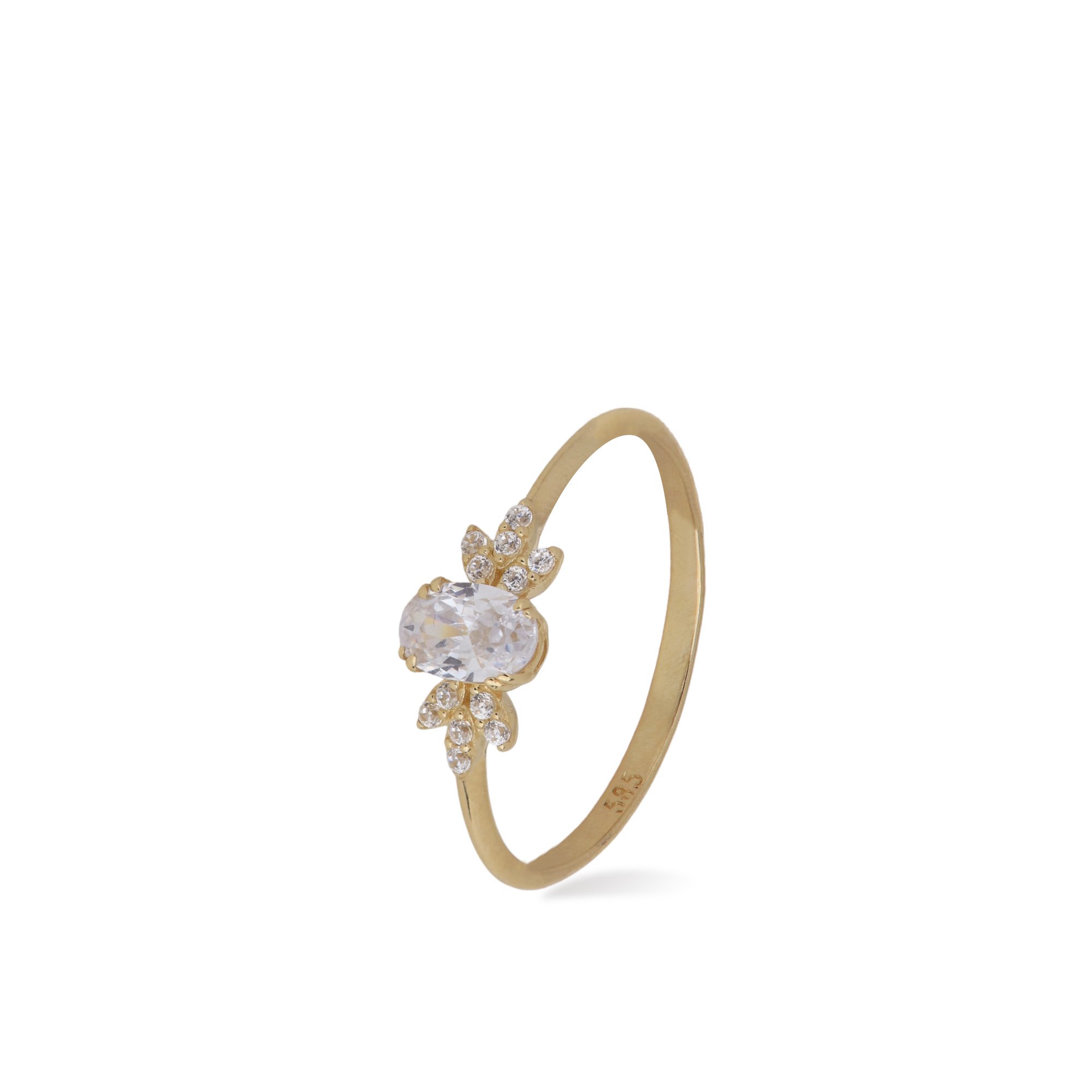Stone-set Minimal Ring