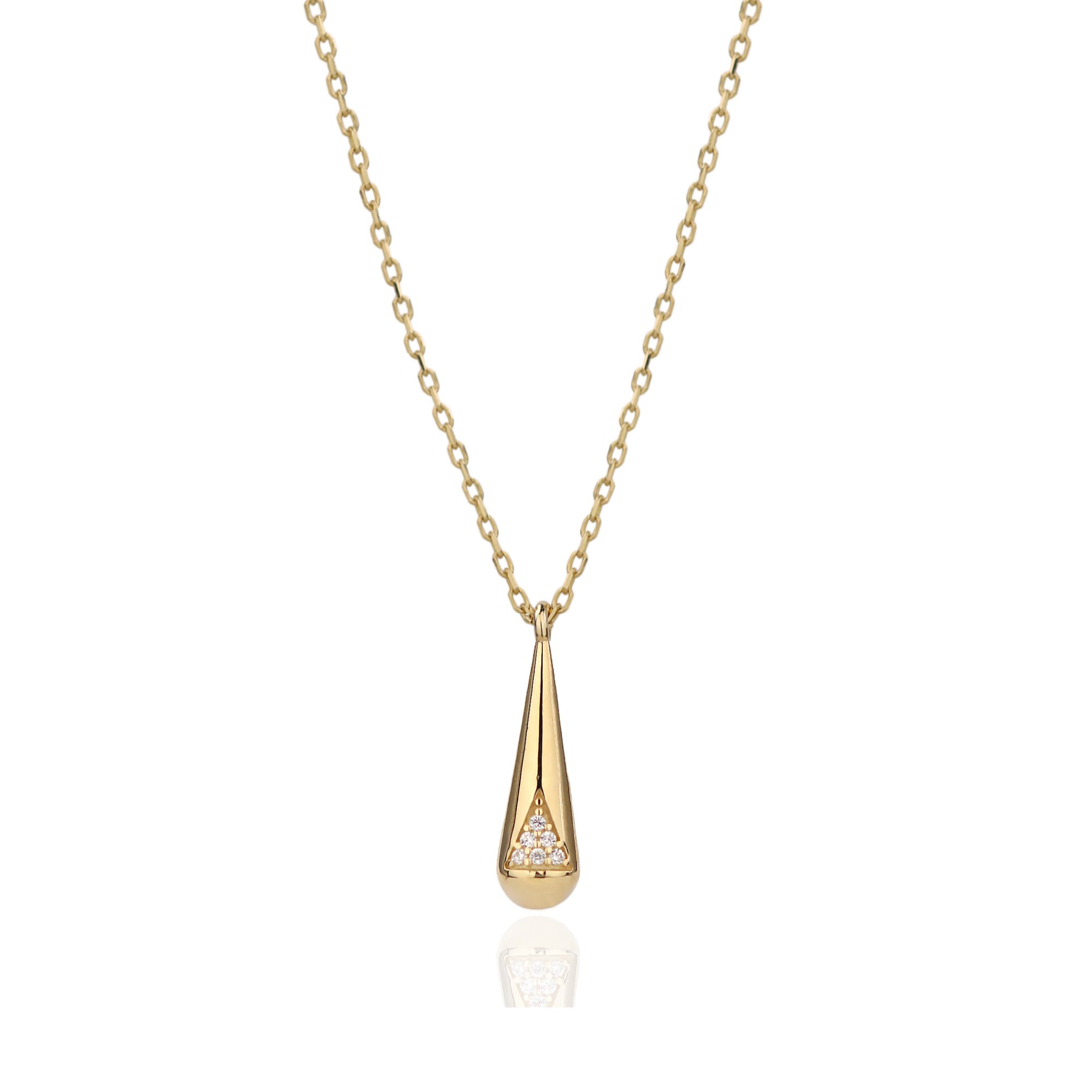 Stone-set Drop Necklace