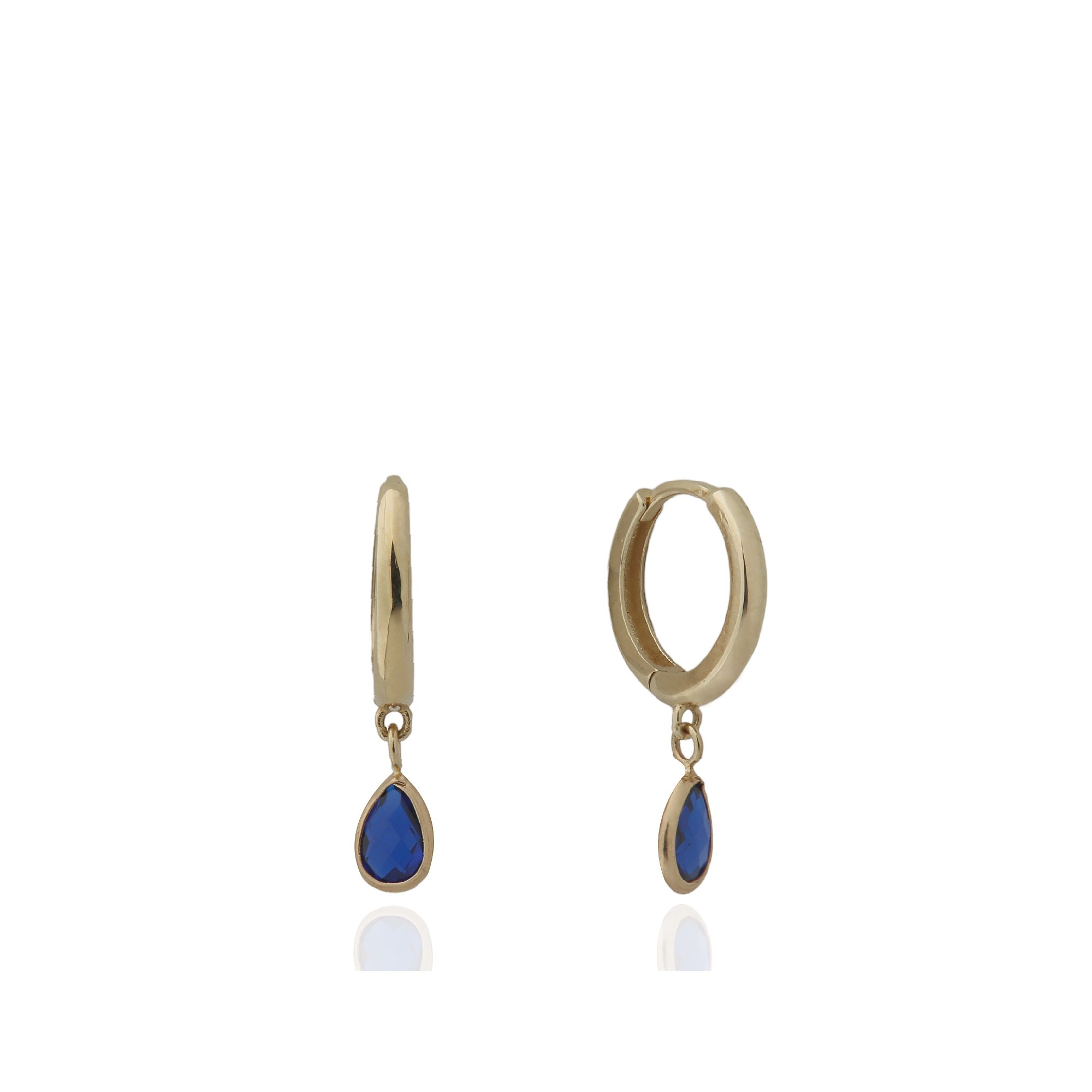 Drop Stone-set Earrings