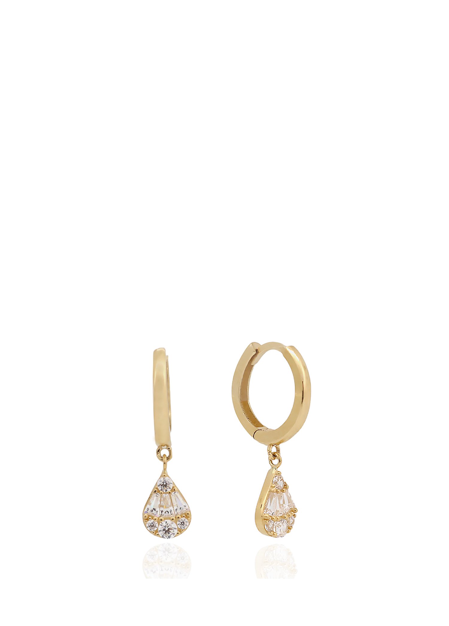 Stone-set Drop Earrings