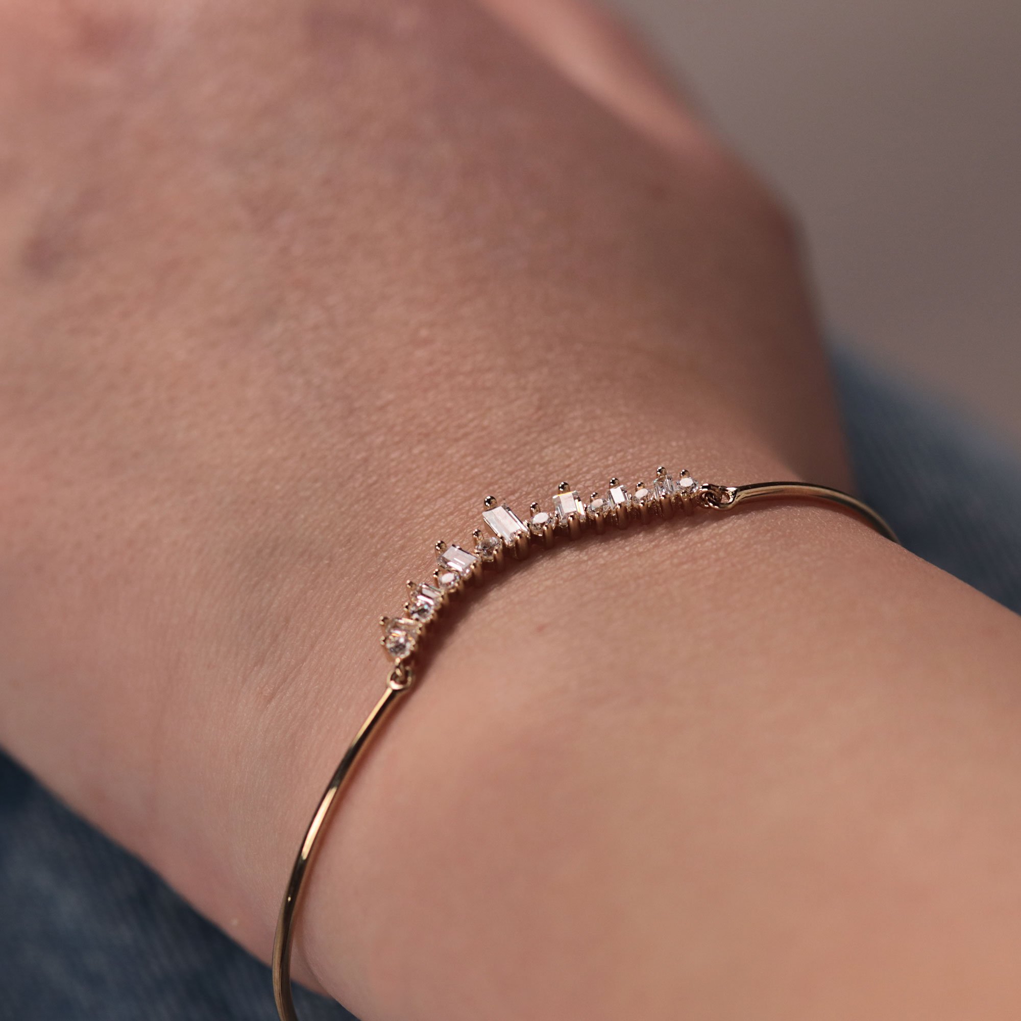 Mixed Baguette Bangle