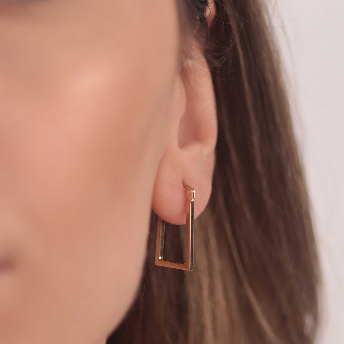 Dikdörtgen Halka Küpe 