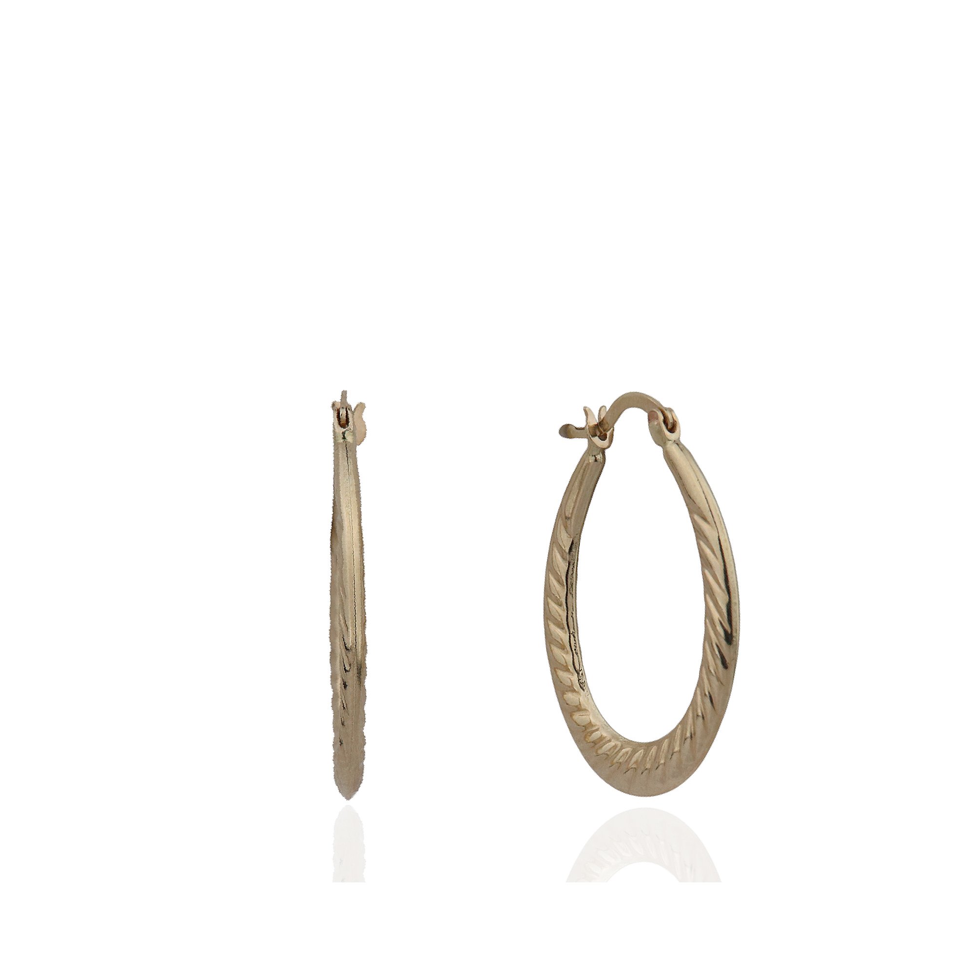Patterned Hoop Earrings