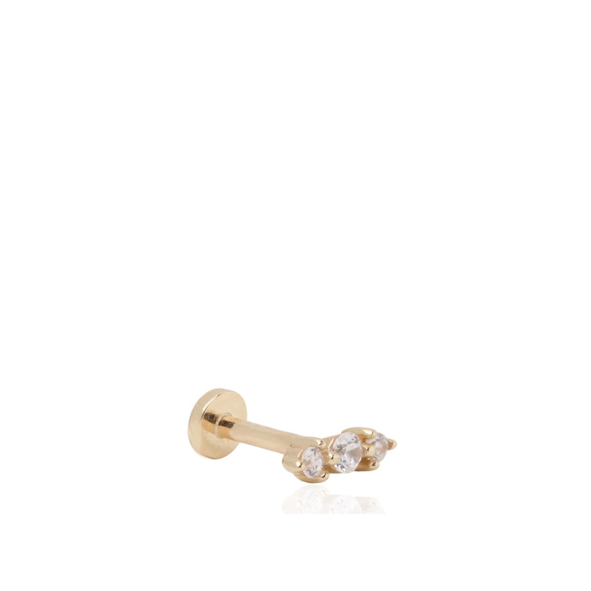 Geometrik Üç Taş Piercing