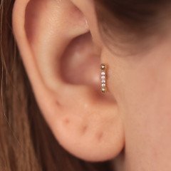 Taşlı Çizgi Piercing