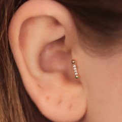 Taşlı Çizgi Piercing