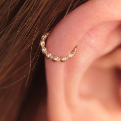 Sıra Taşlı Halka Piercing