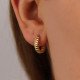Striped Hoop Earrings