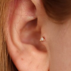 Taşlı Üçgen Piercing