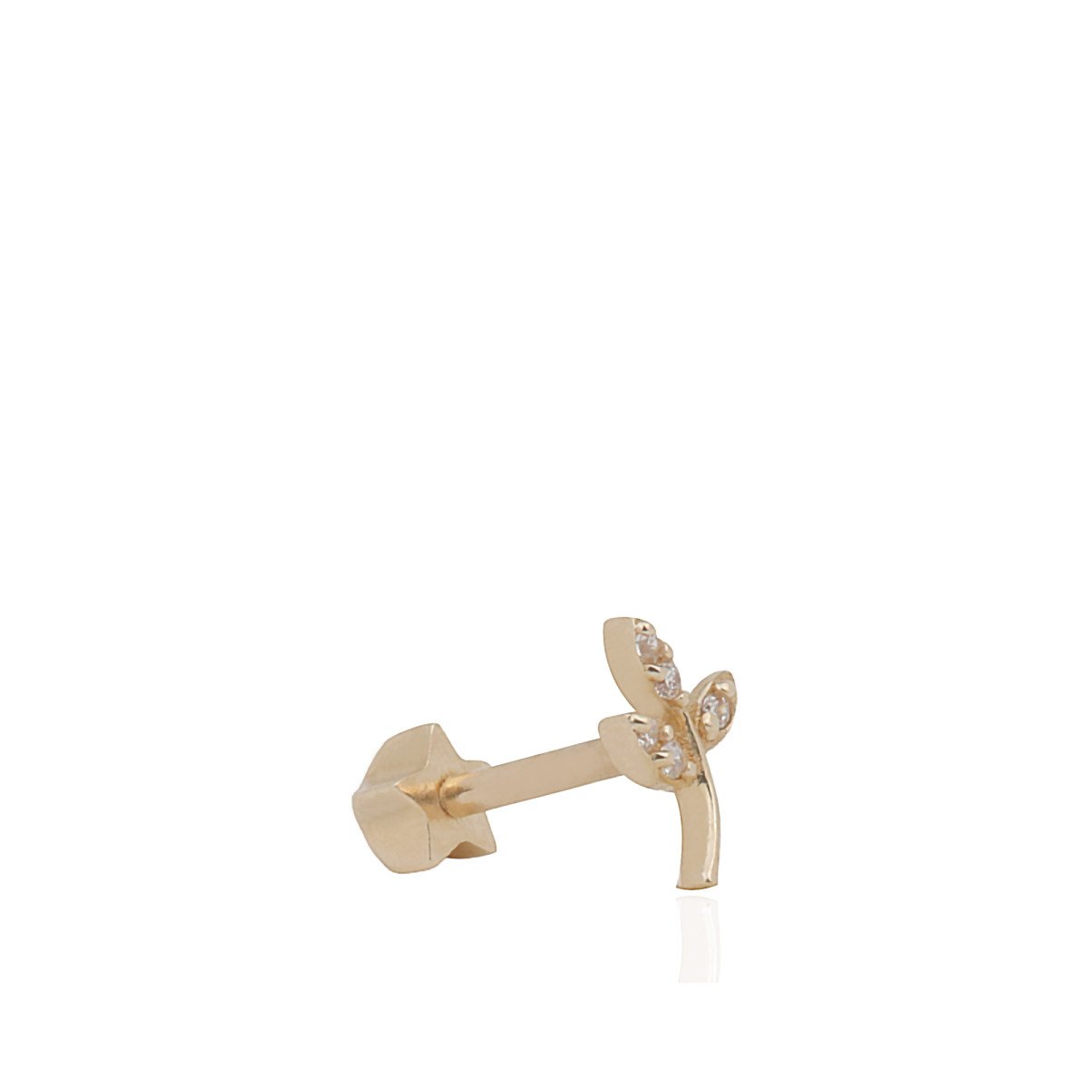 Taşlı Yaprak Piercing