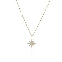 Taşlı Kuzey Yıldızı Kolye