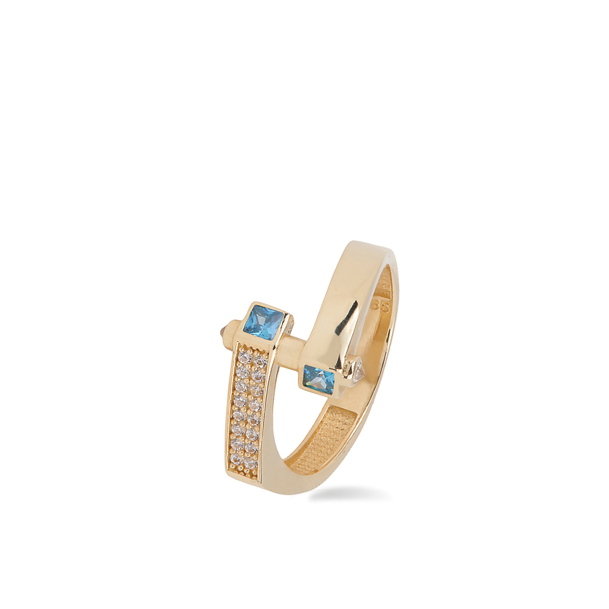 Çapraz Stone-set Ring