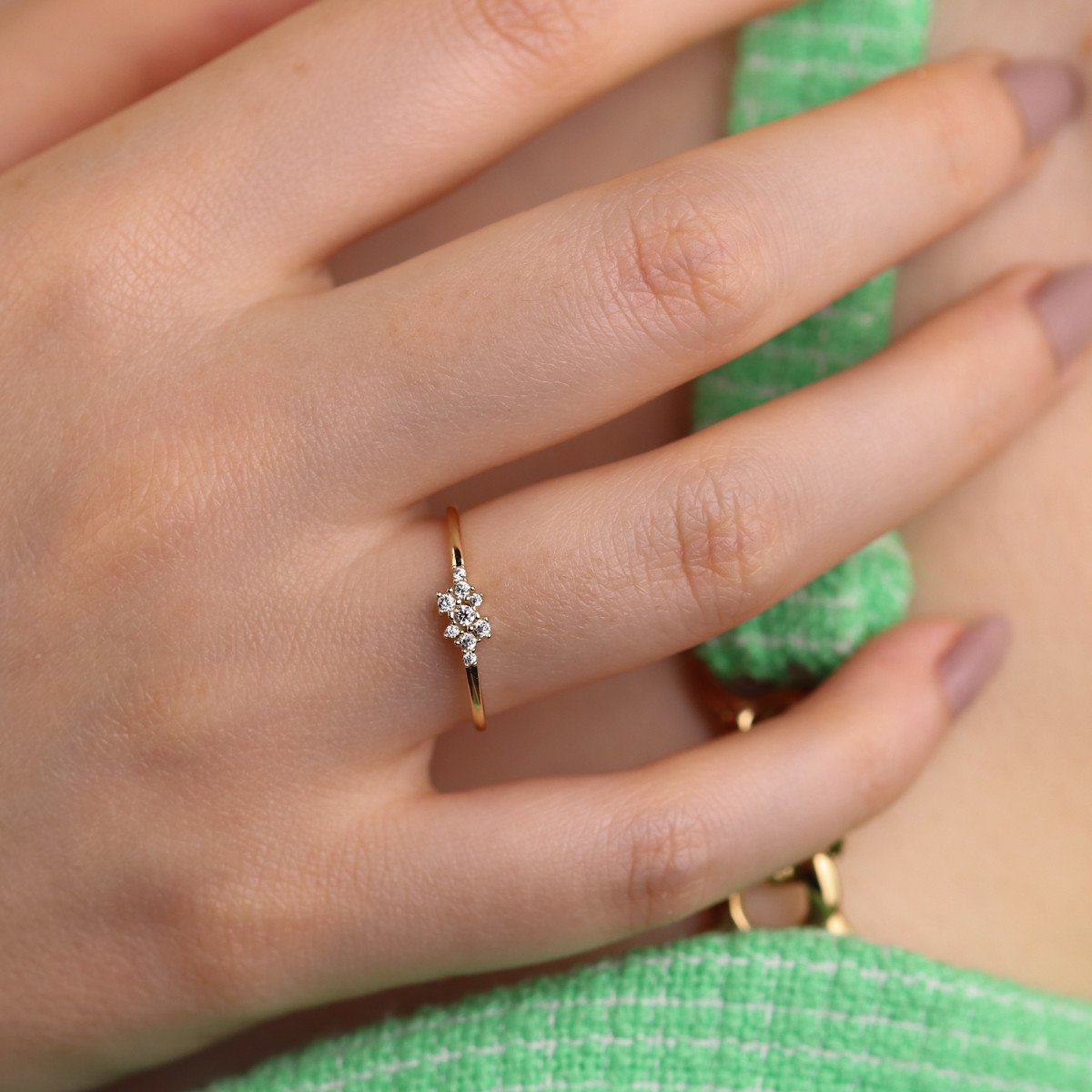 Mini Taşlı Yüzük