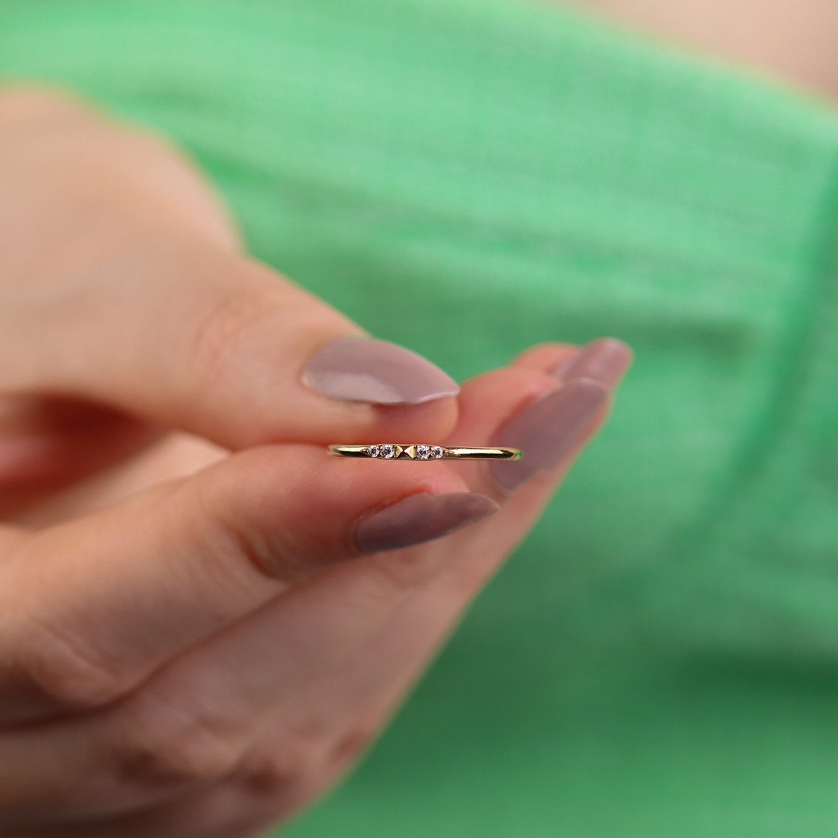 Taşlı Çizgi Yüzük