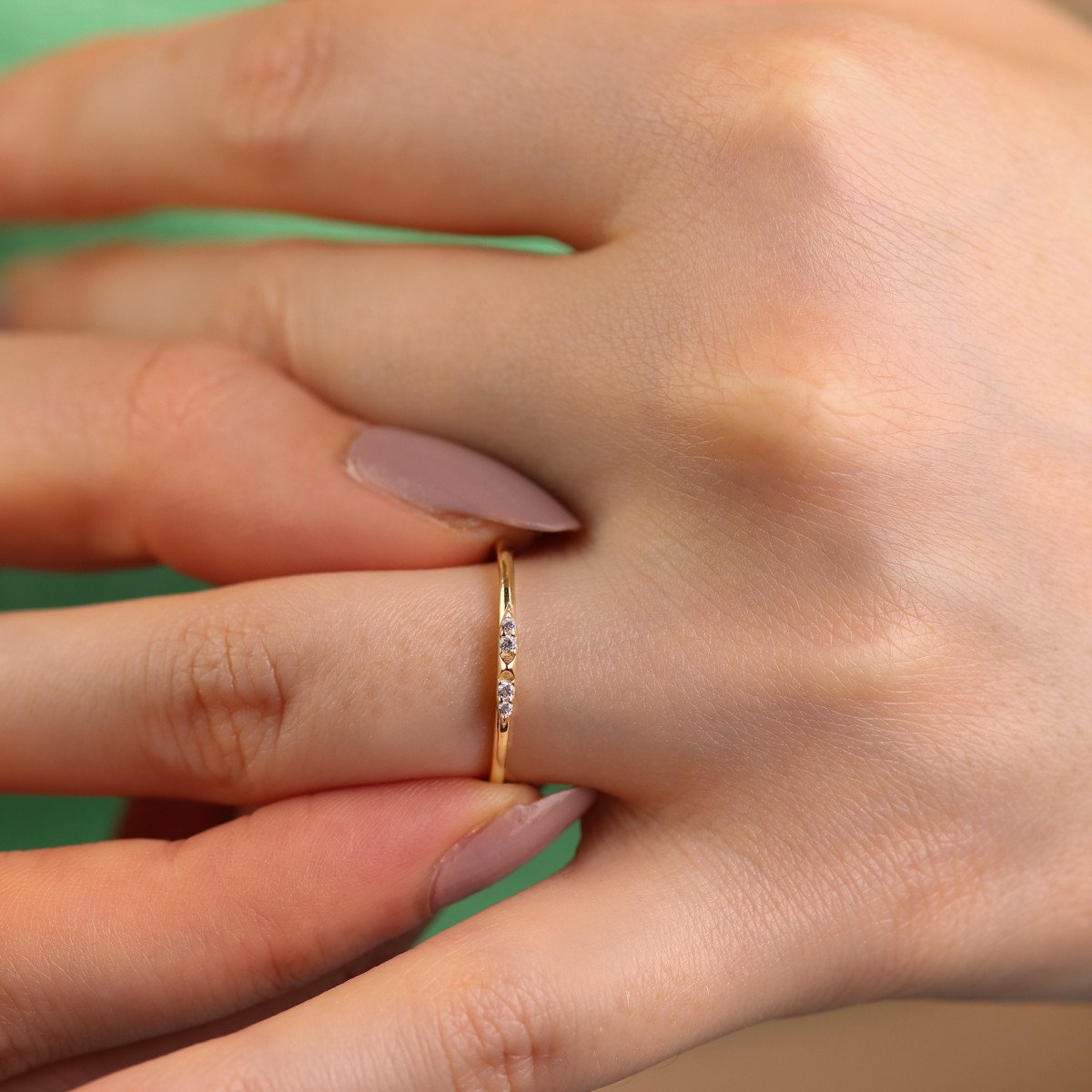 Taşlı Çizgi Yüzük