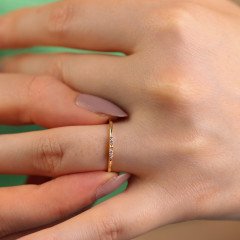 Taşlı Çizgi Yüzük