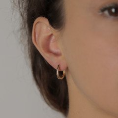 İnce Kemik Halka Küpe 