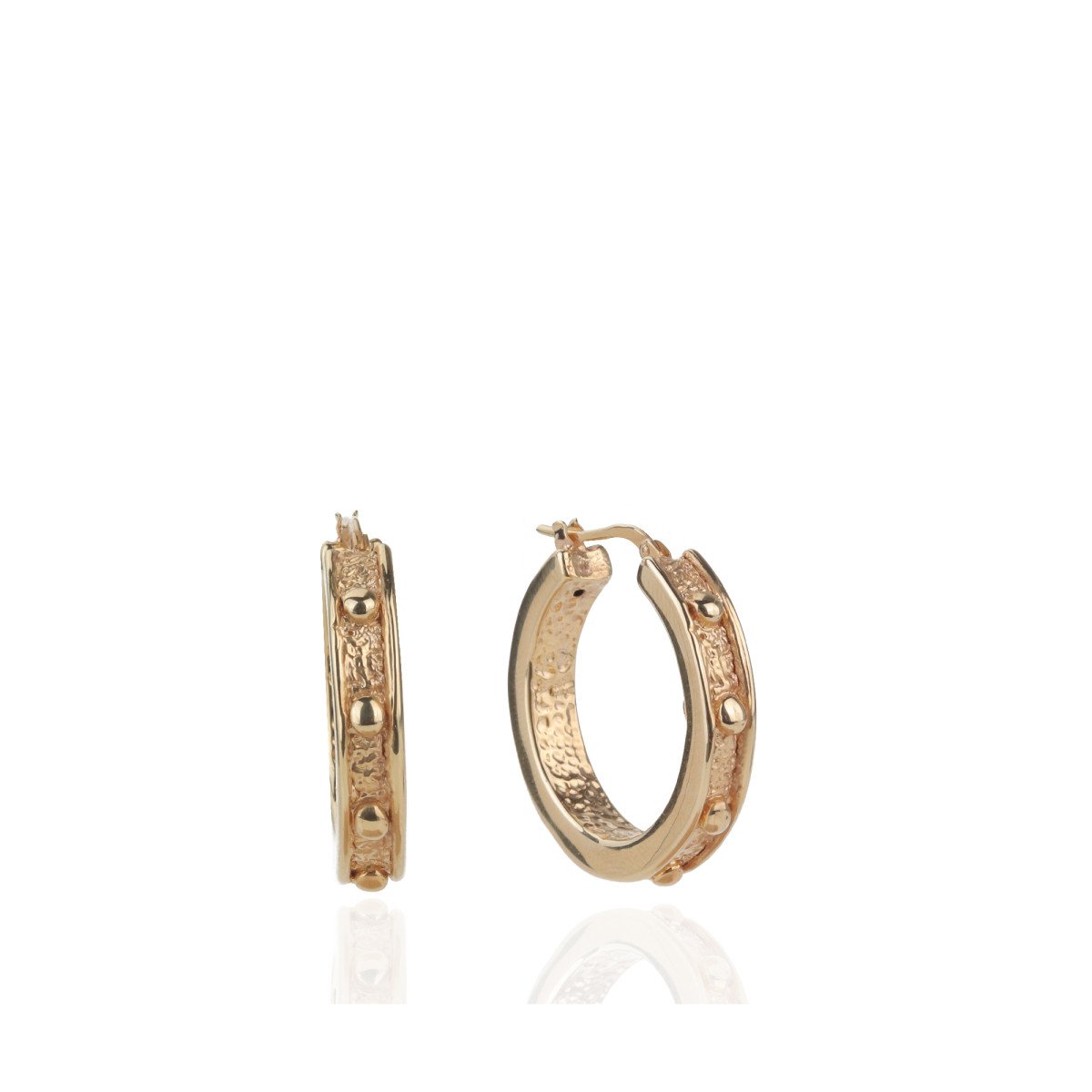 Noktalı Halka Küpe 