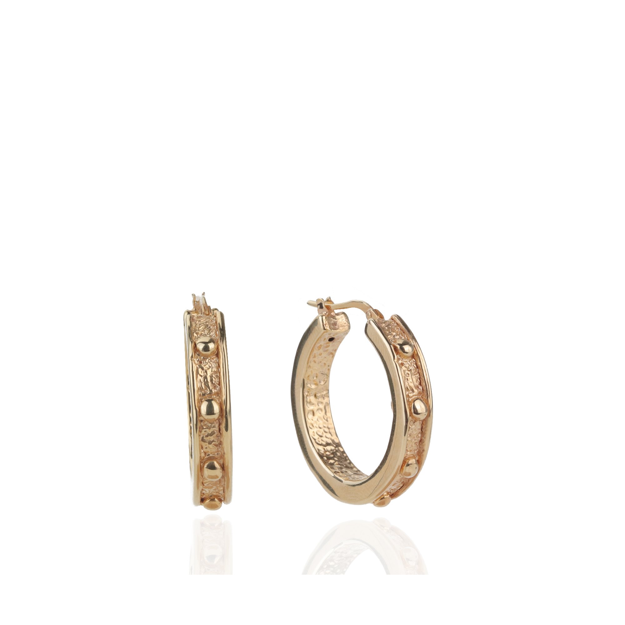 Noktalı Hoop Earrings