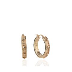 Noktalı Halka Küpe 