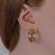 Dotted Hoop Earrings 
