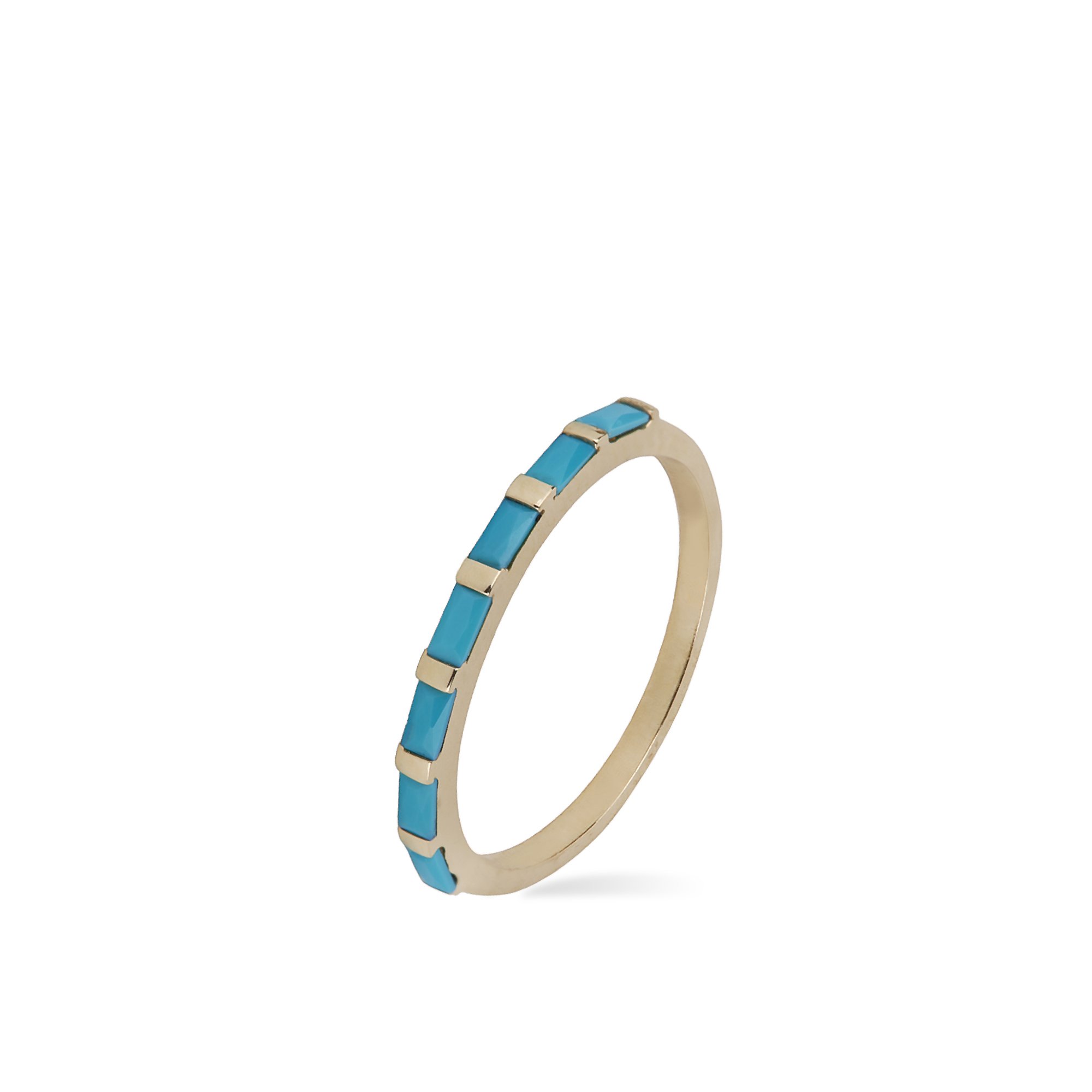Half Tur Turquoise Ring
