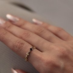 Dörtgen Top Yüzük