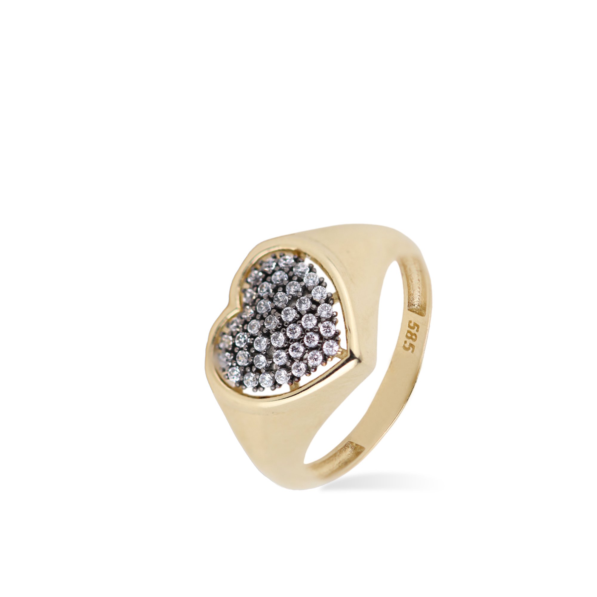 Stone-set Heart Ring