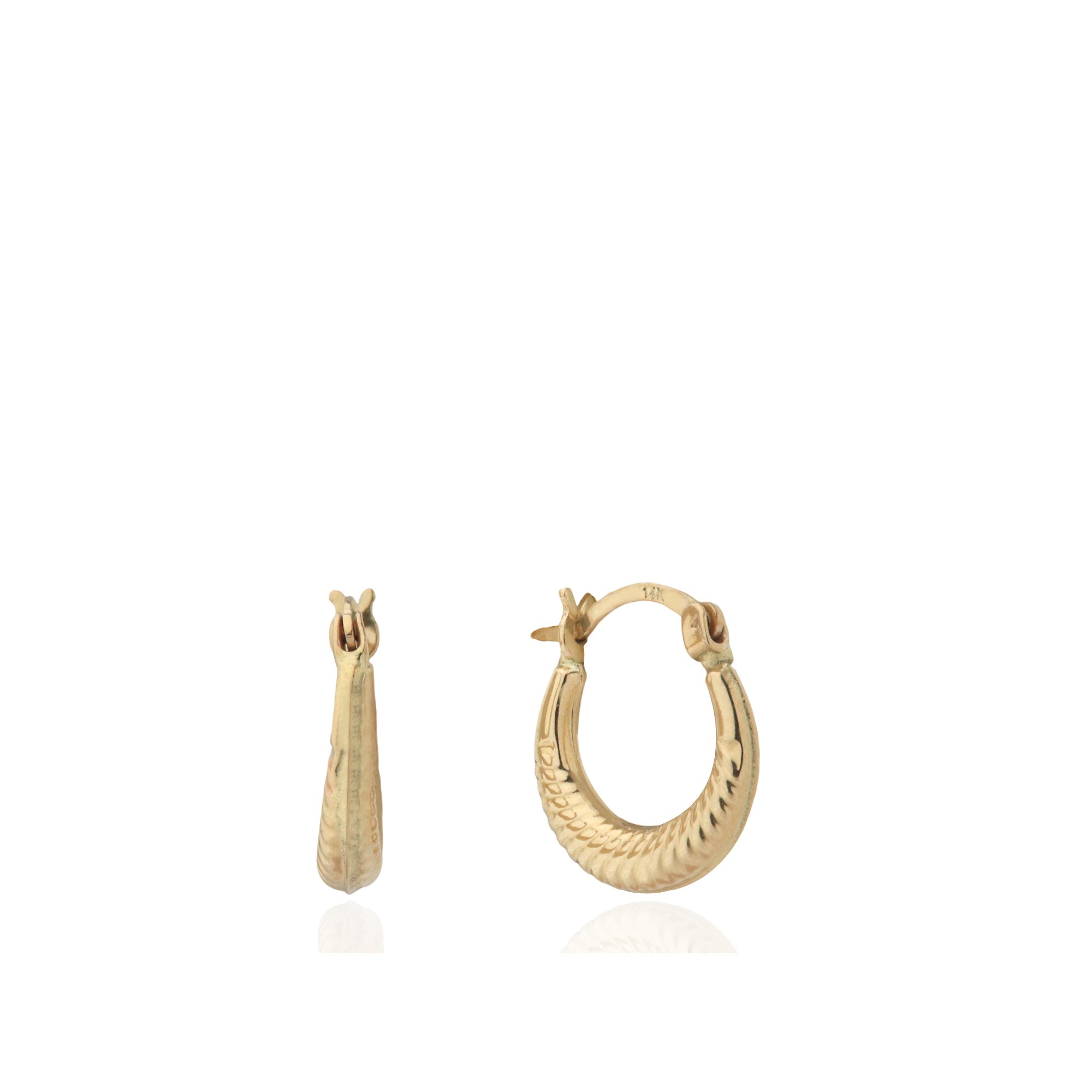 Patterned Hoop Earrings