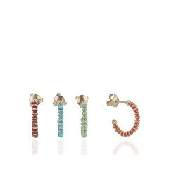 Kataforez Renkli M Küpe