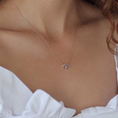 Kirpik Pırlanta Kolye