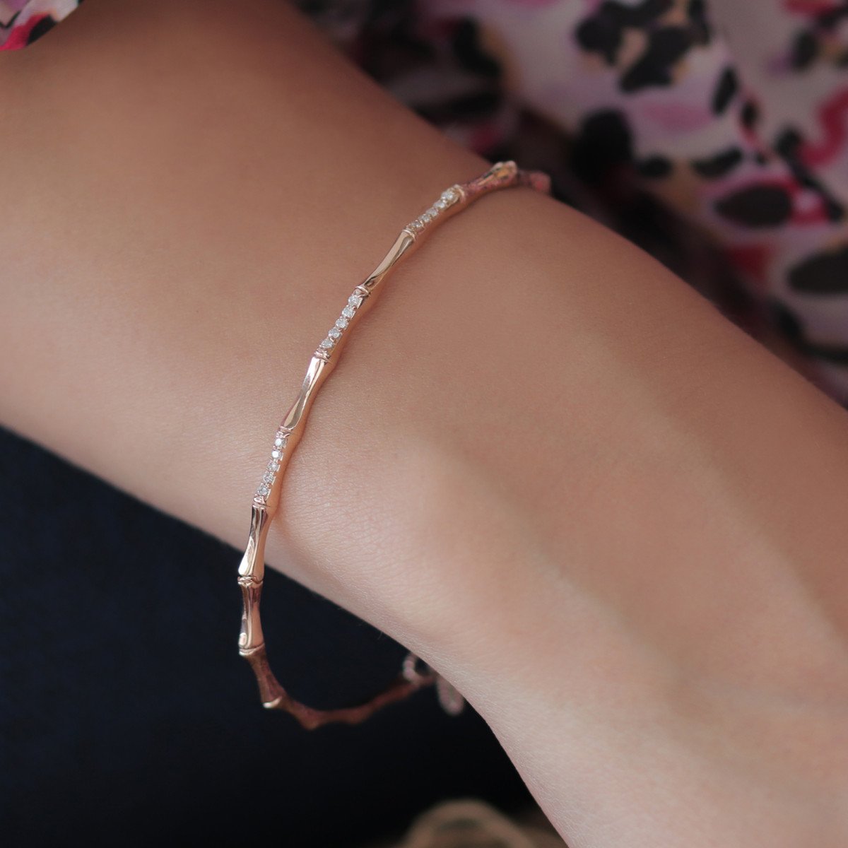 Kemik Pırlanta Bilezik 