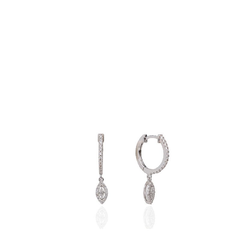 Almond Diamond Earrings