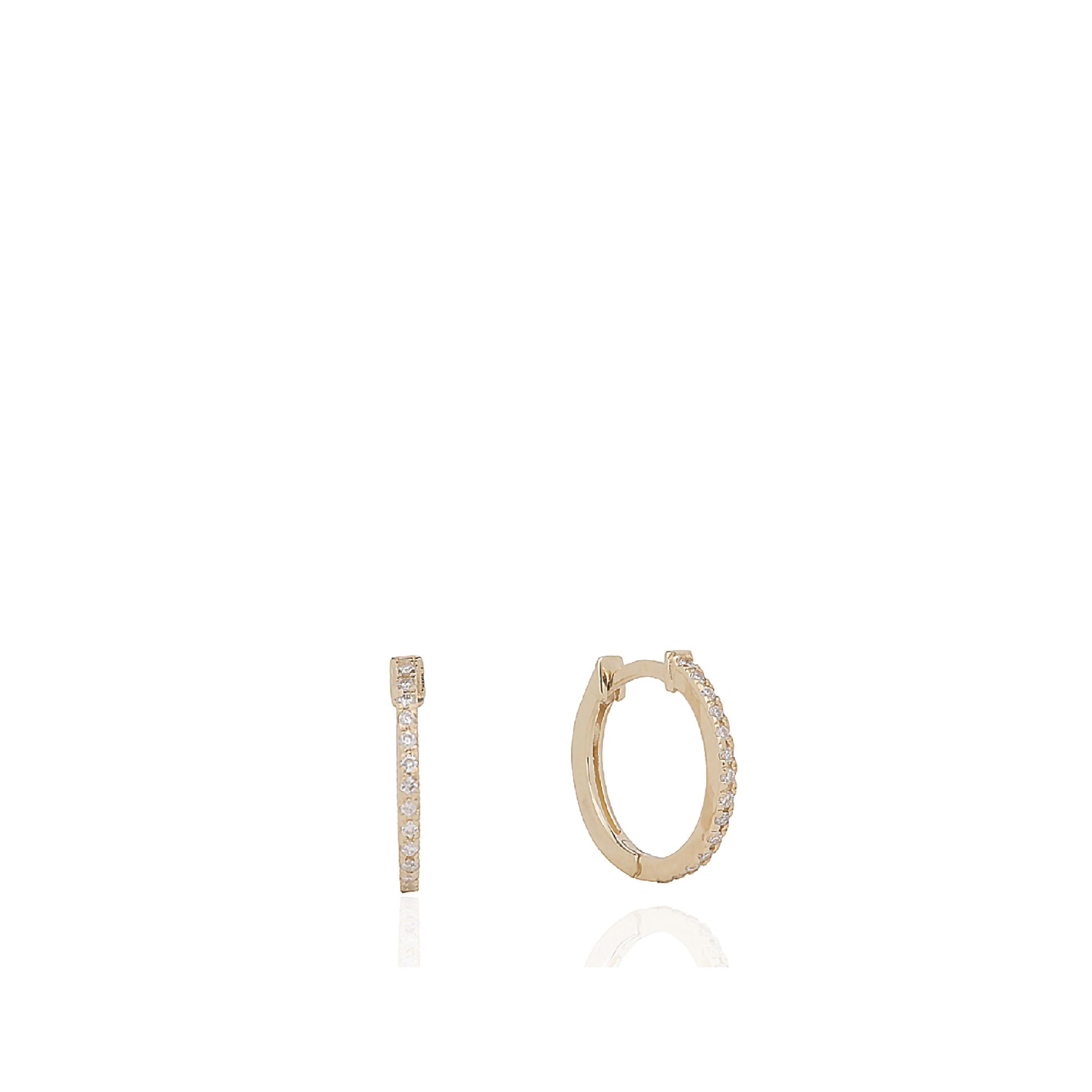 Row Stone-set Diamond Earrings