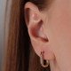 Stone Ellipse Diamond Earrings