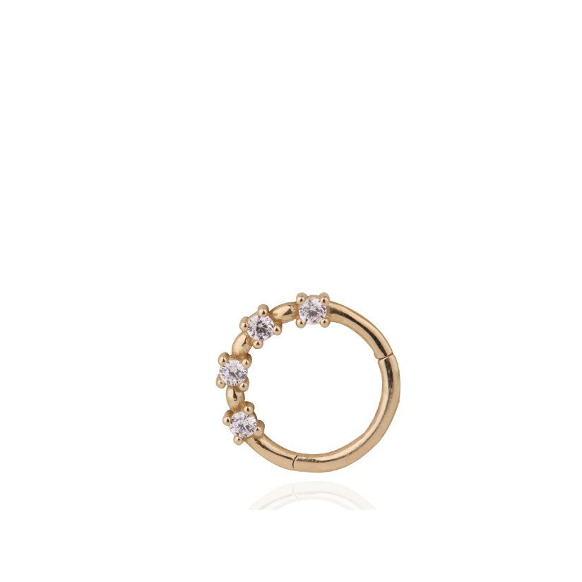 Sıra Taşlı Halka Piercing