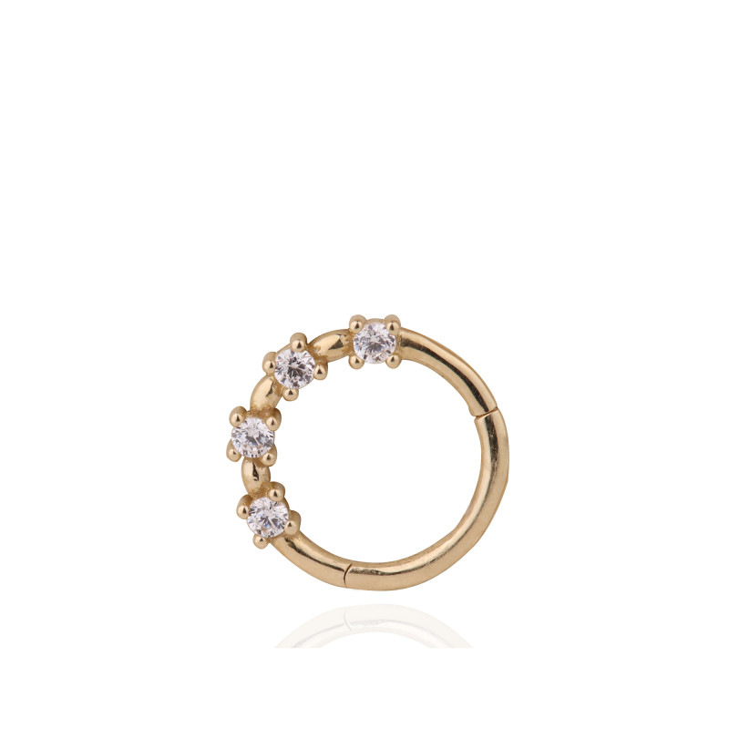 Sıra Taşlı Halka Piercing