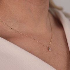 Taşlı Minimal Kolye