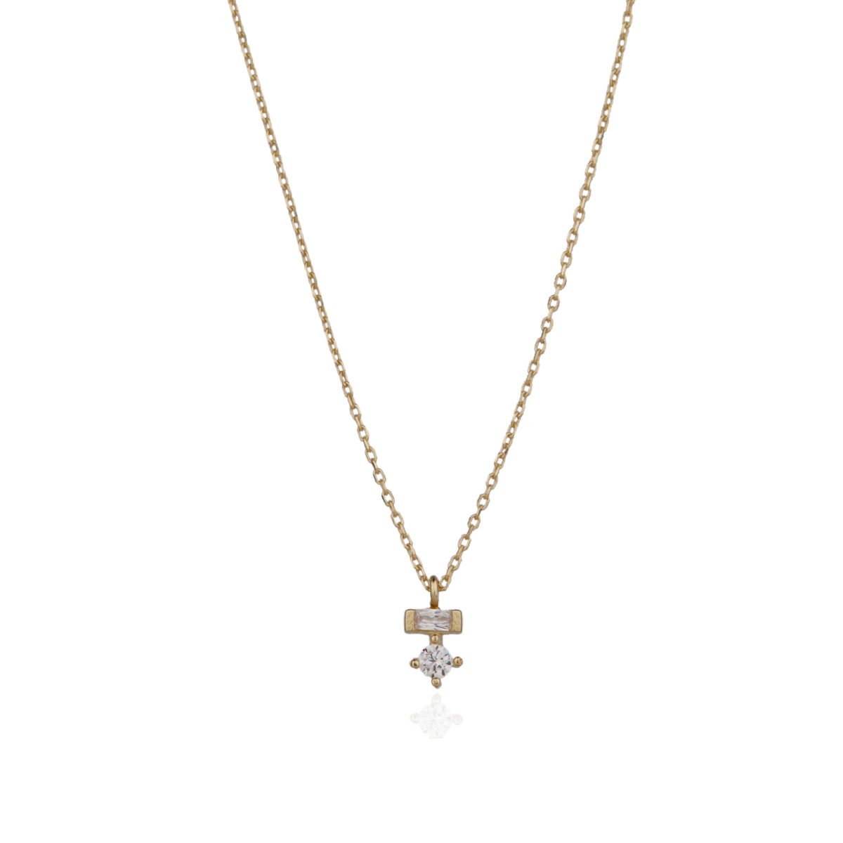 Taşlı Minimal Kolye