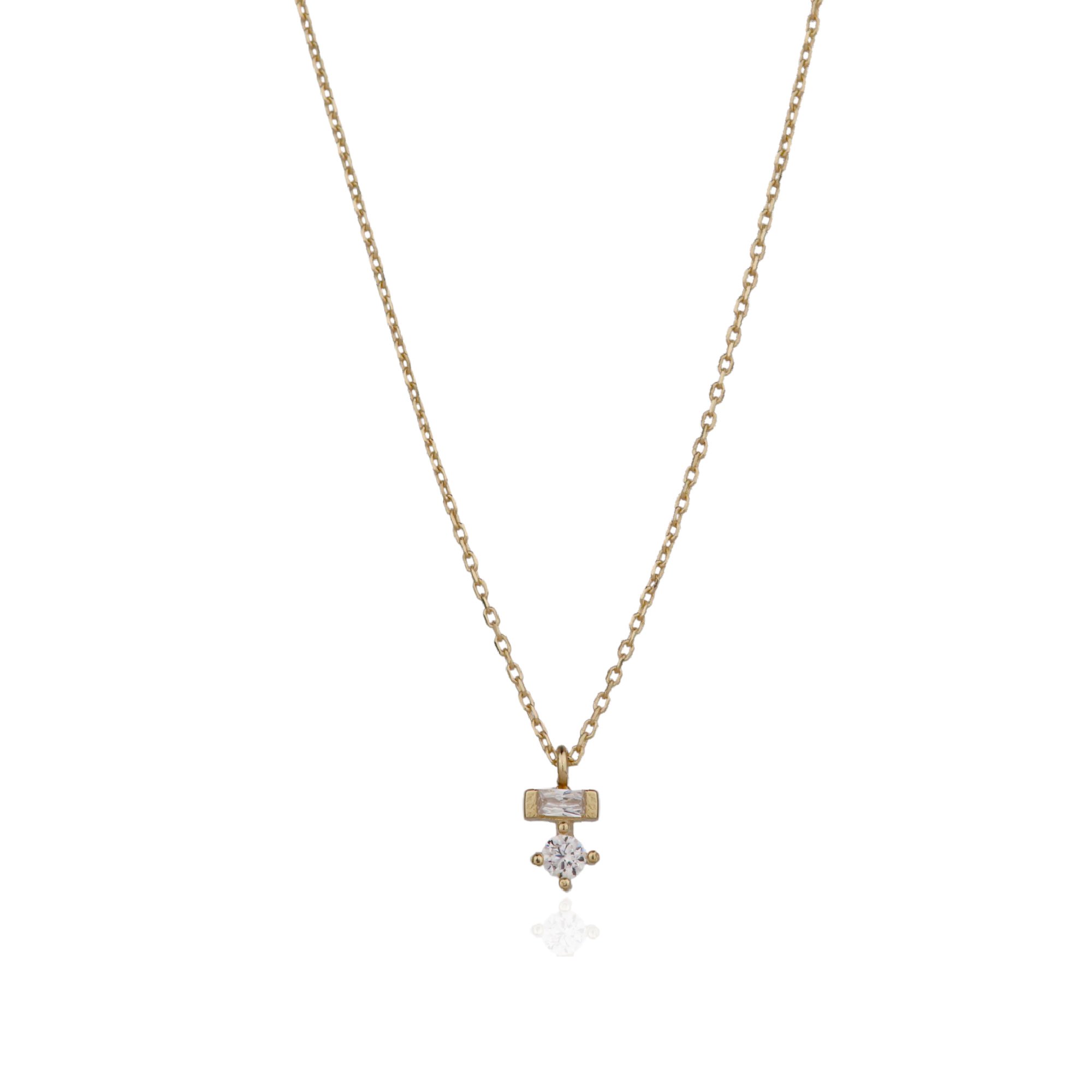 Stone-set Minimal Necklace