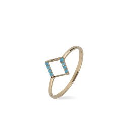 Firuze Dörtgen Yüzük