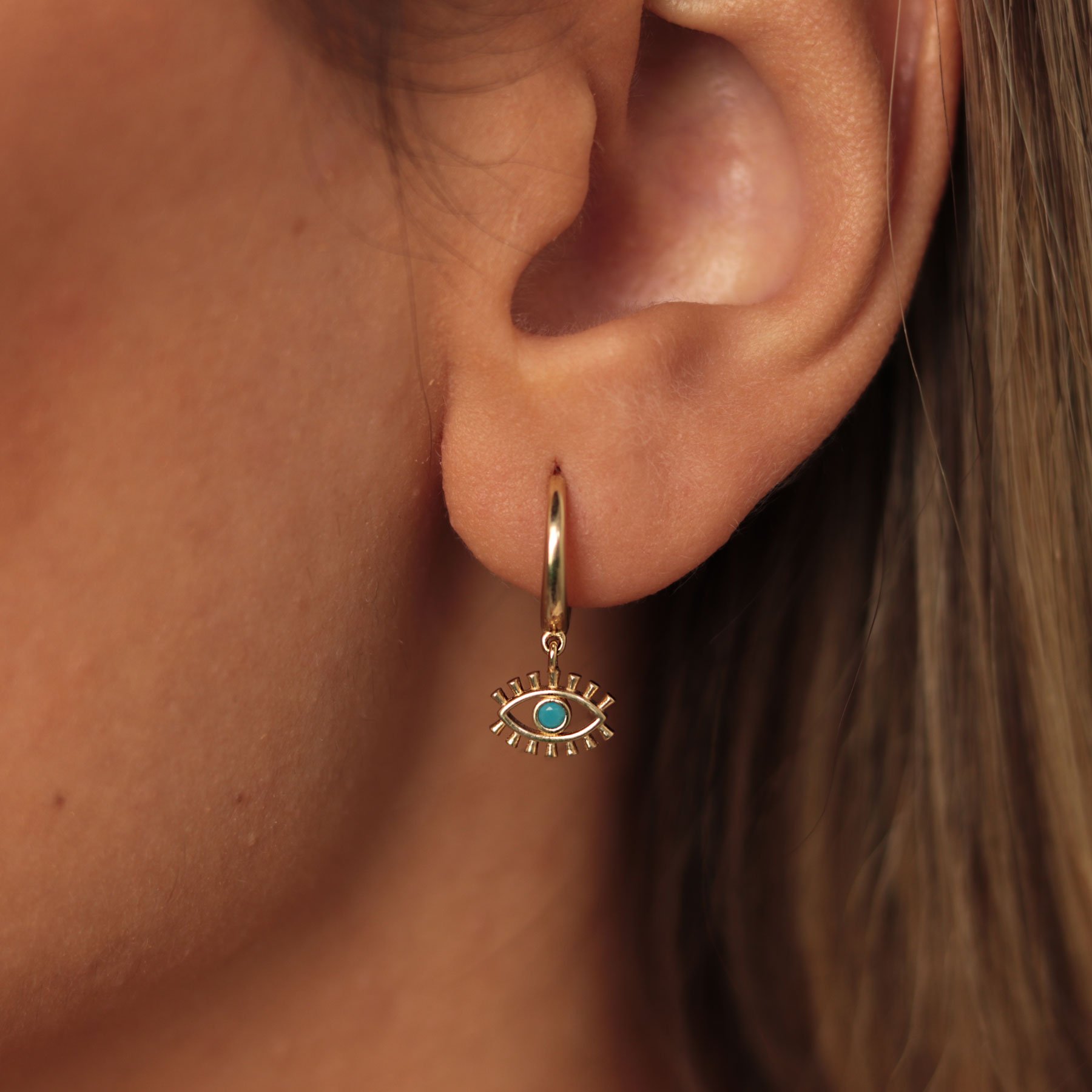 Kirpik Hoop Earrings