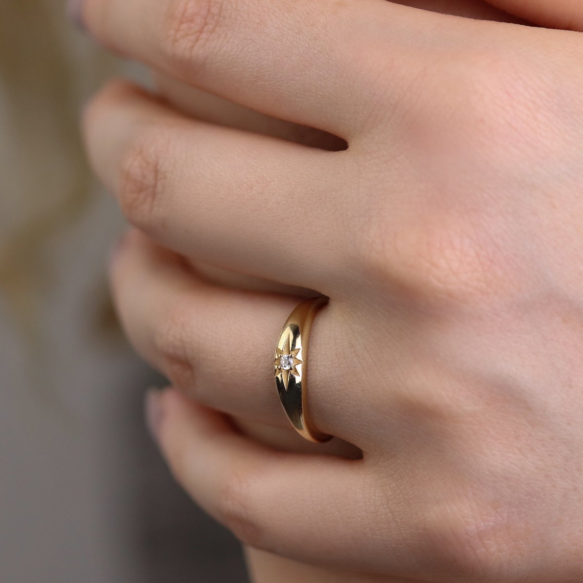 Taşlı Şovalye Yüzük