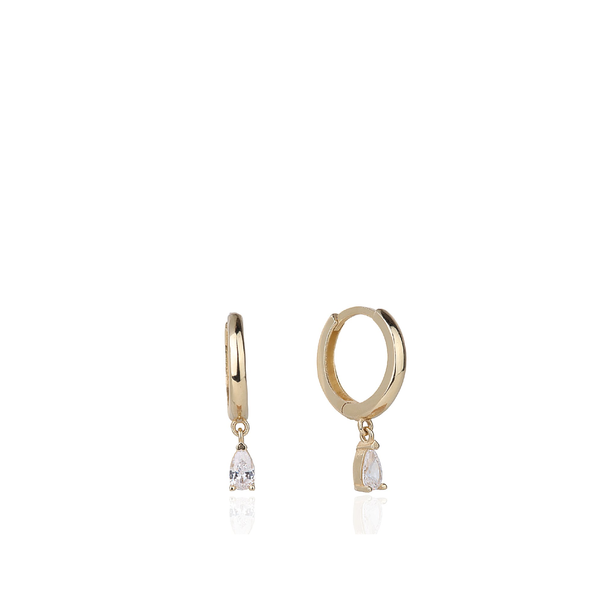 Drop Hoop Earrings