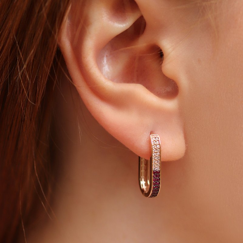 Ellipse Diamond Earrings